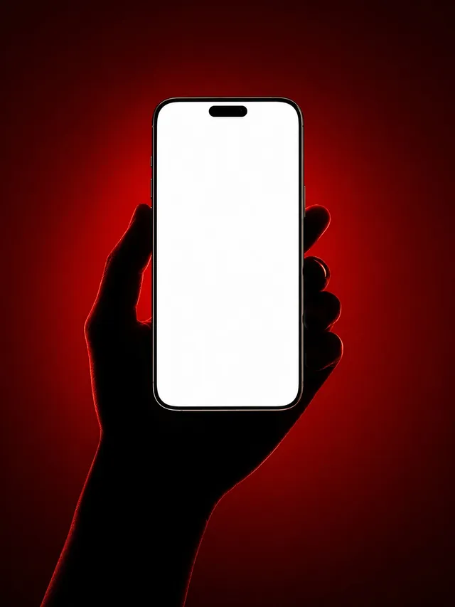 Phone mockup visual