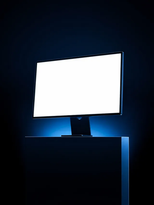 Monitor mockup visual