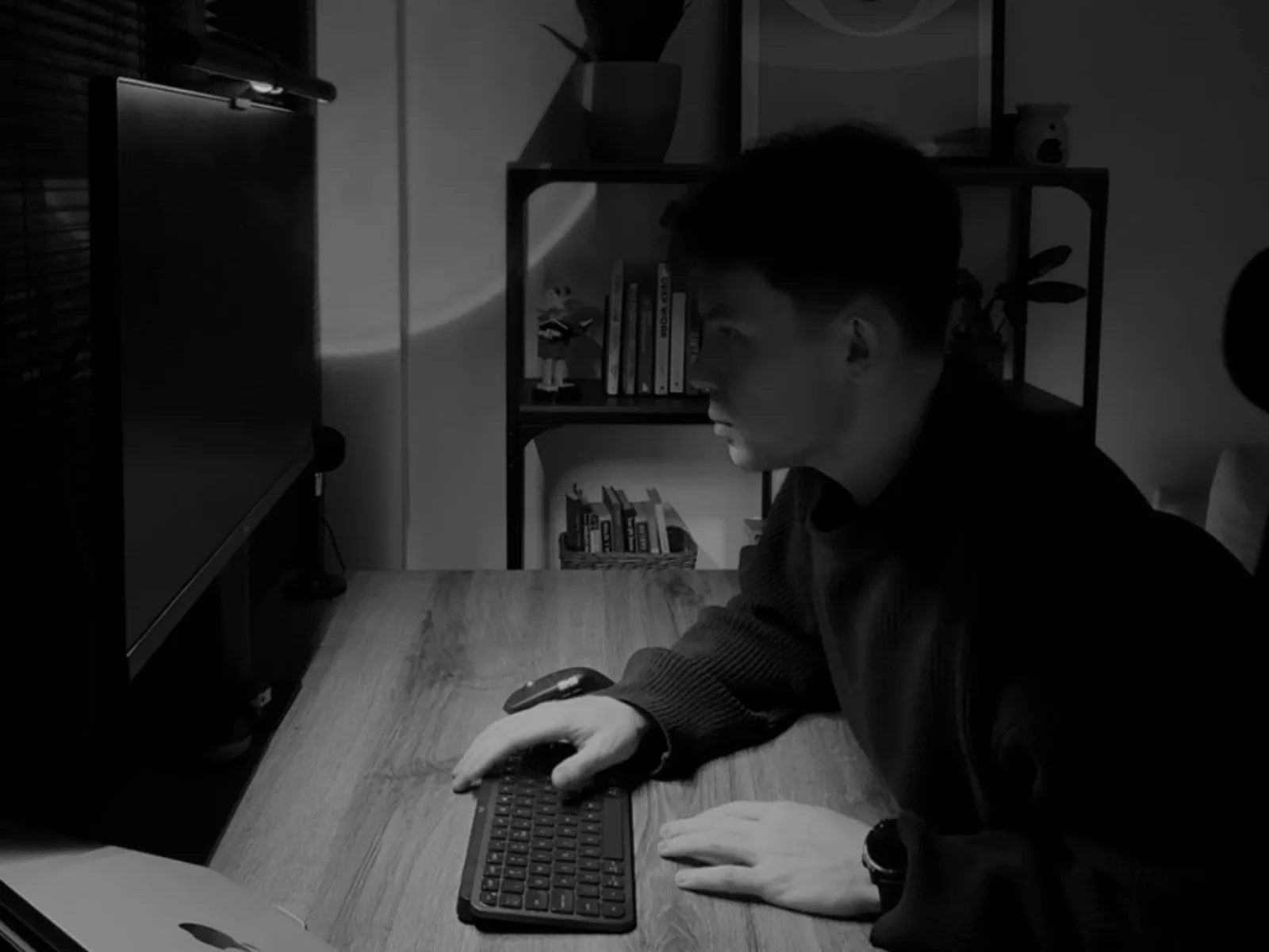 Designer at workstation