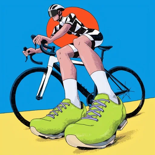 Cyclist illustration